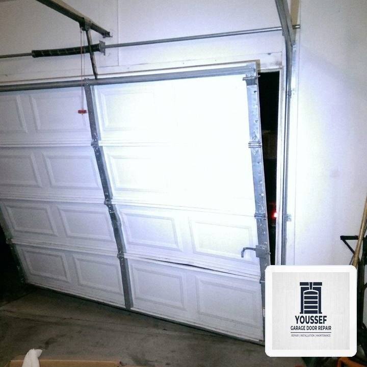 Youssef Garage Door Repair in Lincolnwood, IL: Heavy-Duty Steel Section Strut & 11-Gauge Hinge Reinforcement - Lincolnwood, IL